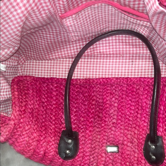 Pink Woven Handbag - Picture 4 of 4